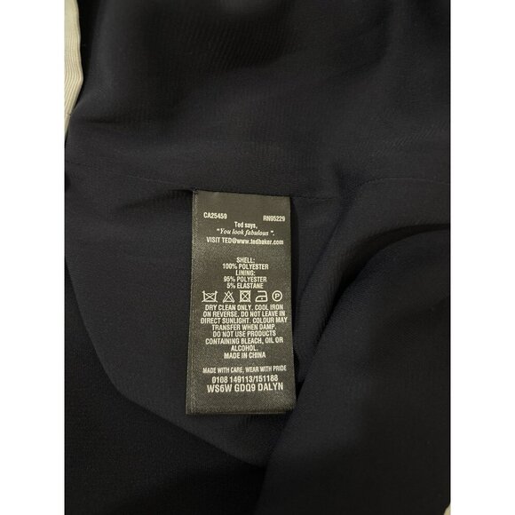 TED BAKER DALYN Magnolia Stripe Textured Dress Women Size 1 - Picture 9 of 16